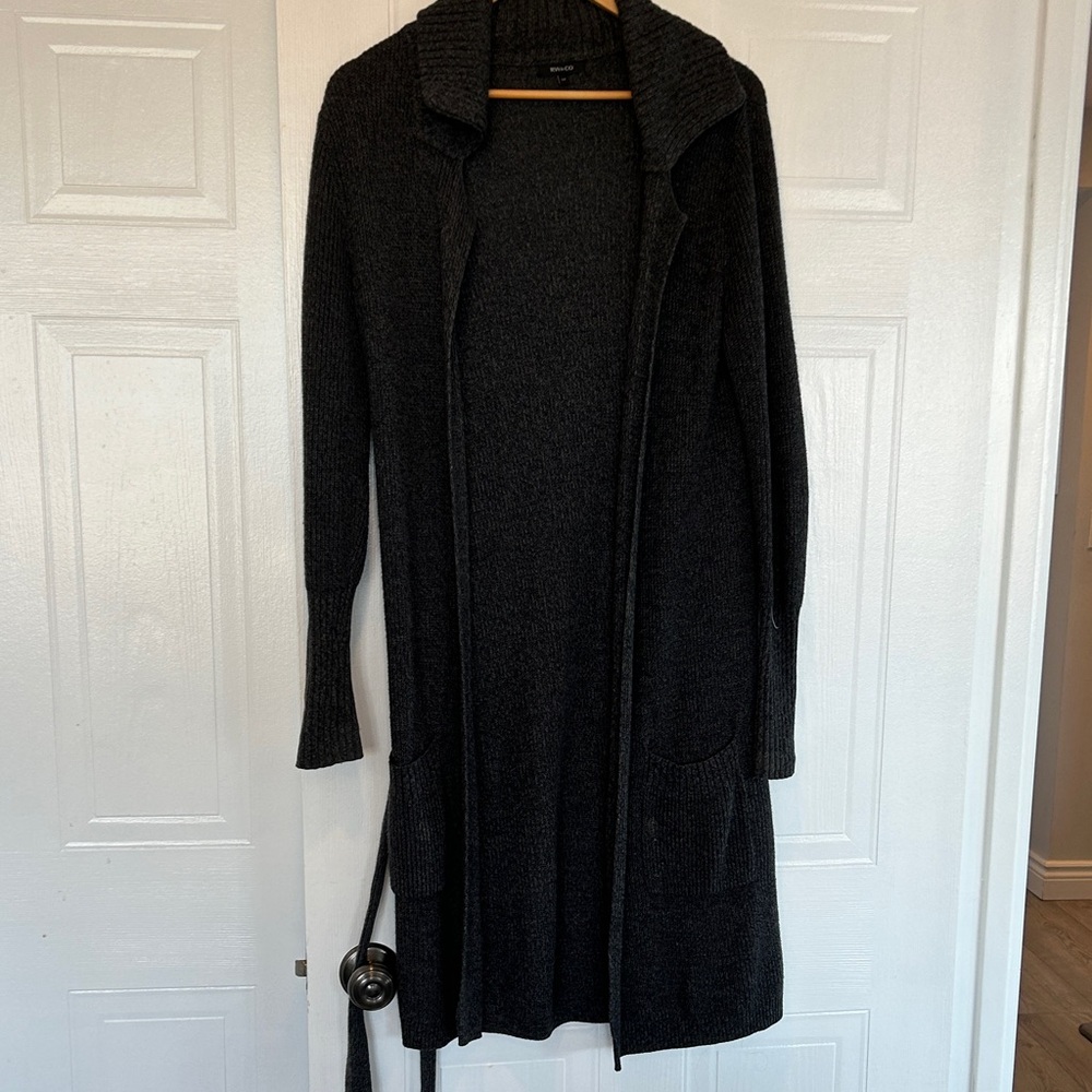 RW&CO. Black Long Cardigan Sweater